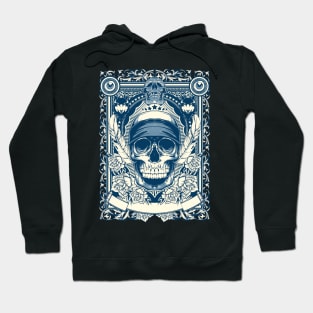 Asul skull Hoodie